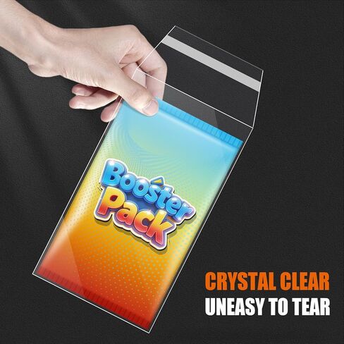 Booster Pack Sleeves, Booster Pack Protector Team Bags, Cards Sleeves for Trading Cards, Ultra Protection for Pro Collector- 100Pack in Kuwait