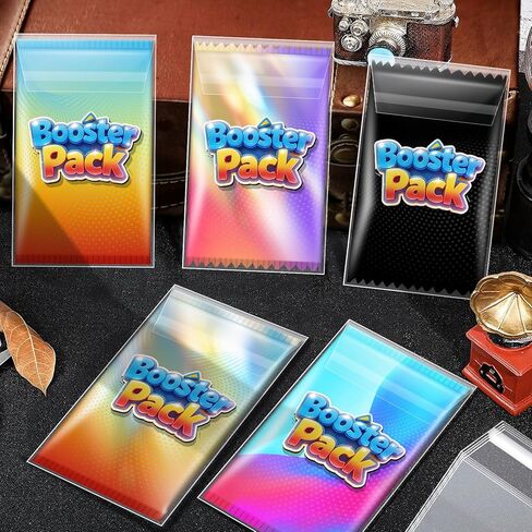 Booster Pack Sleeves, Booster Pack Protector Team Bags, Cards Sleeves for Trading Cards, Ultra Protection for Pro Collector- 100Pack in Kuwait