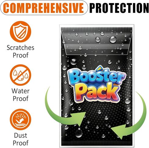 Booster Pack Sleeves, Booster Pack Protector Team Bags, Cards Sleeves for Trading Cards, Ultra Protection for Pro Collector- 100Pack in Kuwait