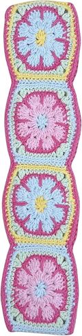 Handmade Crochet Pink Fower Granny Square Car Steering Wheel Covers Universal 14-15 inch for Women and Men (Steer Wheel Cover) in Kuwait