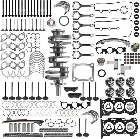 1GR-FE 4.0L Engine Overhaul Rebuild Kit with Crankshaft Head Gasket Connecting Rod Timing Chain Kit Fits for Toyota FJ Cruiser, 4Runner Tacoma Tundra 2003-2015 Replace# 13401-31010 13201-39235 in Saudi Arabia