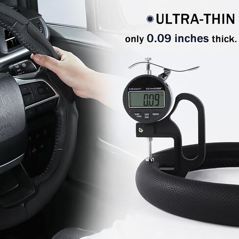 Leather Steering Wheel Cover for Toyota Highlander 2020-2026 & Sienna 2021-2026, Customized 3-Piece Snap-On Car Steering Wheel Cover for Toyota (Black Hole) in Kuwait
