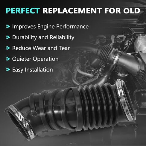 696-202 خرطوم أنبوب دخول الهواء النظيف للمحرك يناسب F-250 F-350 F-450 F-550 Super Duty 1999-2003 Excursion 2000-2003 يستبدل XC3Z9B659AA in Kuwait