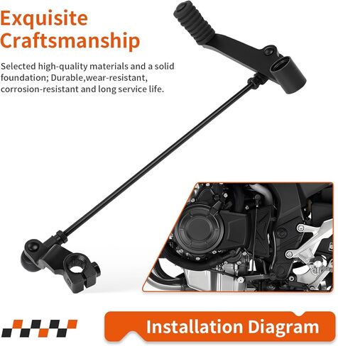 دواسة ناقل الحركة لرافعة ناقل الحركة مع مجموعة قضيب التغيير لهوندا CBR500R CB500X CB500F 2013-2023 (استخدم فقط إصدار COO) 24710-MGZ-305 in Kuwait