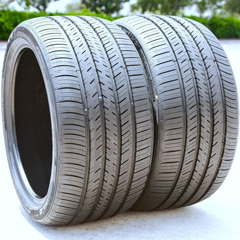 مجموعة من 2 إطارات شعاعية عالية الأداء لسيارة الركاب Atlas Force UHP لجميع المواسم - 275/35R18 275/35/18 275/35-18 95Y نطاق تحميل SL 4-Ply BSW جدار جانبي أسود UTQG 520AAA in Kuwait