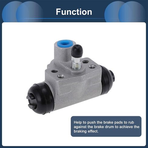 Rear Left Rear Right Brake Wheel Cylinder No.43300SNAA01/43300T5RA01 Drum Brake Cylinder for Honda Civic 2006-2015 Cast Iron Silver Tone 2 Pcs in Kuwait