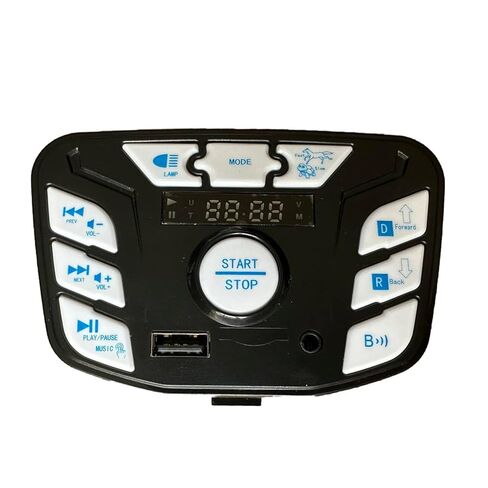 weelye JR1927M-Z Blue 24V (Bluetooth Button) Children's Electric Vehicle Power Supply Central Control Switch Multi Function Power Display Center Panel Electric Toy Car Replacement Parts in Kuwait