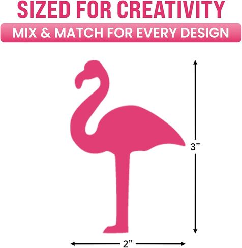 قصاصات ورق فلامينجو 100 قطعة | مجسمات لوحة الإعلانات لديكورات الحفلات، والفصول الدراسية، وديكور الحائط in Kuwait