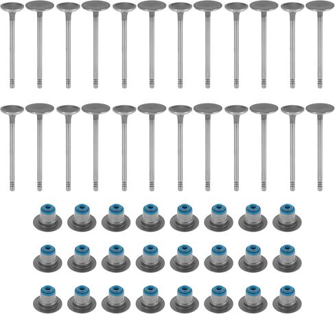 No.4663899 Engine Intake Exhaust Valves Kit for Chrysler 300 2.7 3.5 2005-2008 24 Pcs Oil Seal Intake Air-out Valves 1 Set in Kuwait