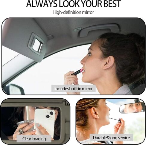 Gray Left Driver Side Sun Visor fit for Honda Pilot 2009 2010 2011 2012 2013 2014 2015 Replacement Sunshade 83280-SZA-A01ZA with Vanity Light/with Makeup Mirror in Saudi Arabia