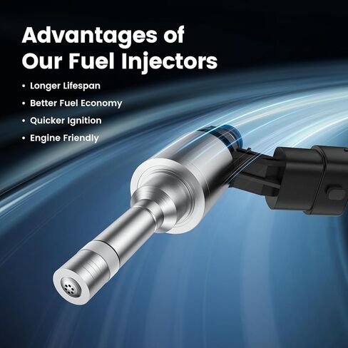 Set of 4 Fuel Injectors Compatible with Ford Fusion 2017-2019 Edge 2015-2018 Lincoln MKX 2016-2018 MKZ 2017-2019 2.0L,FB5Z9F593A in Kuwait