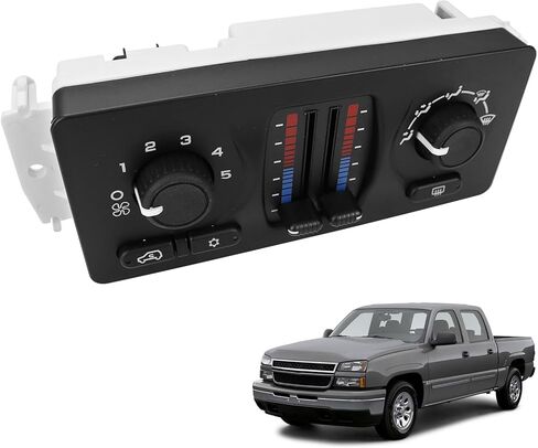 لوحة وحدة التحكم في المناخ 599-210XD - متوافقة مع 2003-2007 Chevy Silverado GMC Sierra 1500 2500 3500 Tahoe Suburban Avalanche Trailblazer Yukon XL Envoy Cadillac Escalade يستبدل 10370033 in Kuwait