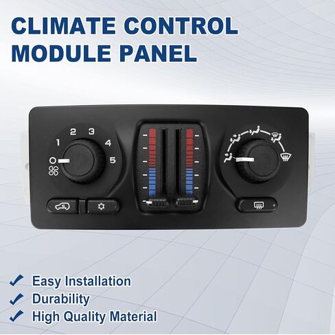 لوحة وحدة التحكم في المناخ 599-210XD - متوافقة مع 2003-2007 Chevy Silverado GMC Sierra 1500 2500 3500 Tahoe Suburban Avalanche Trailblazer Yukon XL Envoy Cadillac Escalade يستبدل 10370033 in Kuwait