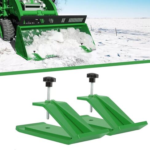 Replacement for John Deere OEM 2X Tractor Bucket Protector Ski Edge Tamer Skid w/Lock Nut Snow Leaf Removal in Saudi Arabia