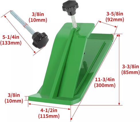 Replacement for John Deere OEM 2X Tractor Bucket Protector Ski Edge Tamer Skid w/Lock Nut Snow Leaf Removal in Saudi Arabia