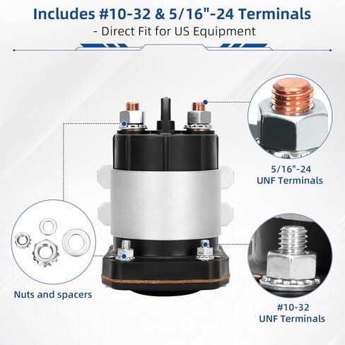 متوافق مع الملف اللولبي OEM TROMBETTA 114-1211-020، 12 فولت 200 أمبير للخدمة المستمرة، 4 محطات، مفتاح مرحل الملف اللولبي عالي التحمل in Kuwait