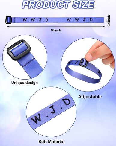 100 PCS WWJD Bracelets Bulk – Christian What Would Jesus Do Woven Wristbands for Church, Sunday School, Youth Group – 10 Colors Adjustable Religious Bracelets for Women Men in Kuwait