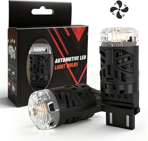 BraveWAY 1156 LED Bulbs, White, 30 Watts, 4400 Lumen, Fan, Error Free in Saudi Arabia