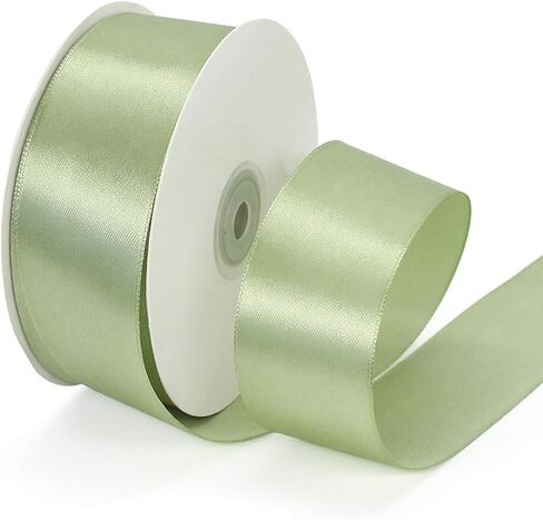 White Ribbon 1-1/2 Inch x 50 Yards White Satin Ribbon for Flower Bouquet Gift Wrapping Crafts, Solid Fabric Ribbons Roll for Handmade Roses, Wedding Decor, Christmas, and Party Decoration in Saudi Arabia