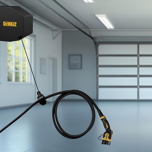 نظام إدارة الكابلات القابل للسحب لشاحن EV العالمي من DEWALT، مثبت على الحائط أو السقف، يعمل مع كابلات شحن EV حتى 48 أمبير، درجة تجارية شديدة التحمل، للاستخدام الداخلي/الخارجي in Kuwait