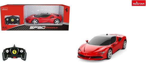 RASTAR Ferrari SF90 Stradale Remote Control Car, 1:18 Scale, Red in Kuwait