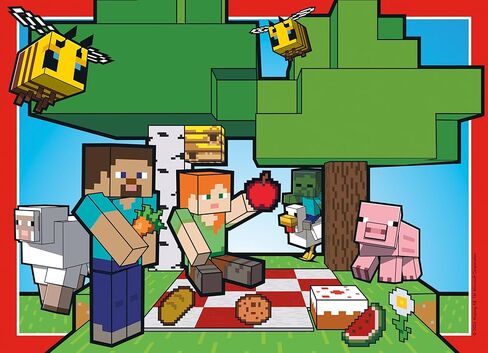 Ravensburger Minecraft 4x100 Piece Bumper Puzzle Pack for Kids 5+ in Kuwait
