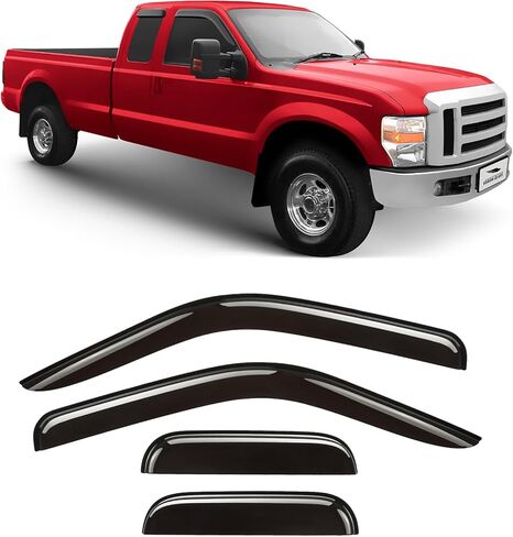 Voron Glass Tape-on Extra Durable Rain Guards for Honda Ridgeline 2017-2026, Window Deflectors, Vent Window Visors, 4 Pieces - 100917 in Saudi Arabia