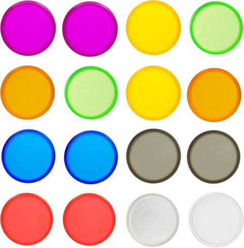 100 قطعة من أقراص الكمبيوتر المحمول Discbound ملحقات مخططة DIY تناسب Tul، Levenger، Arc، Happy Planner، Talia (مختلط شفاف، 1.26 بوصة/32 مم) in Kuwait