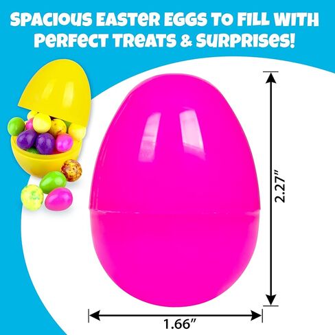 Giraffe 150 Pack Fillable Easter Eggs Bulk – Multi Color Empty Plastic Eggs for Kids - Easter Basket Stuffers for Kids Egg Hunt Prizes Party Favors Classroom Prizes Treasure Box Toys in Saudi Arabia