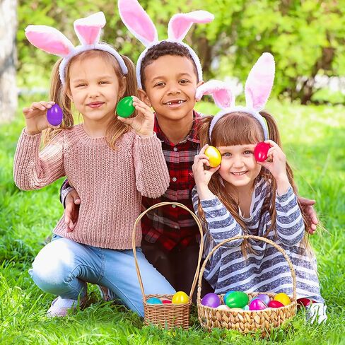 Giraffe 150 Pack Fillable Easter Eggs Bulk – Multi Color Empty Plastic Eggs for Kids - Easter Basket Stuffers for Kids Egg Hunt Prizes Party Favors Classroom Prizes Treasure Box Toys in Saudi Arabia