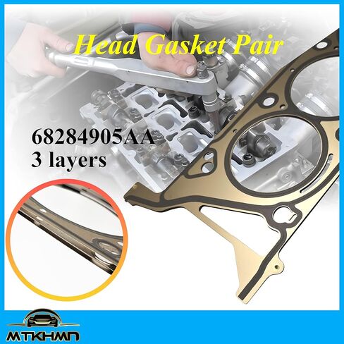 Cylinder Head Gasket Set HGS1184-L & R - Compatible with 3.6L Chrysler Pacifica/Voyager, Dodge Durango, Jeep Wrangler/Grand Cherokee/Gladiator, Ram 1500/Promaster (2016-2025) in Saudi Arabia