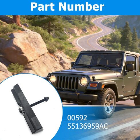 00592 مشبك تثبيت البطارية ومجموعة الترباس المتوافقة مع Jeep Wrangler 2005-2006 Grand Cherokee 1999-2004 Liberty 2002-2007 يستبدل 55136959AC in Kuwait