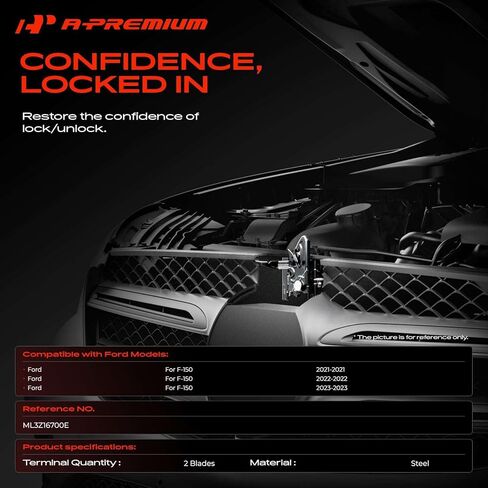 A-Premium Hood Latch Lock Compatible with 2021-2023 Ford F-150 F150, Front Hood Lock Engine Bonnet Latch Assembly in Kuwait