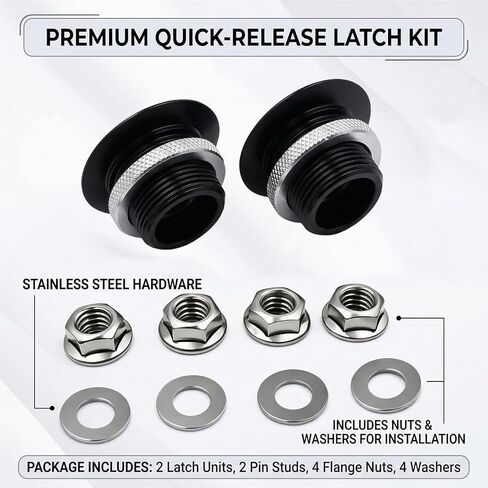 QL-38-LP/BP Universal Quick Latch Hood pins 2 Pack Push Button Quick Release Hood Bonnet pins Lock Clip kit in Saudi Arabia