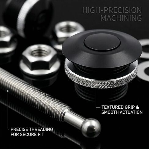 QL-38-LP/BP Universal Quick Latch Hood pins 2 Pack Push Button Quick Release Hood Bonnet pins Lock Clip kit in Saudi Arabia