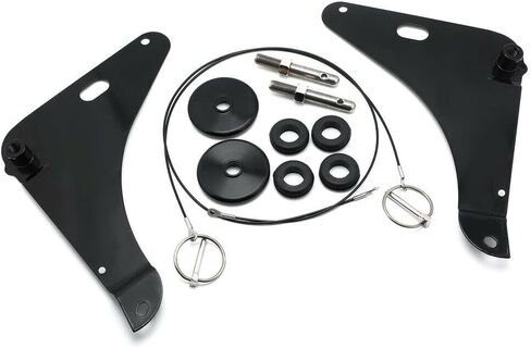 Flush Hood Latch Hood Pin Kit fits for Dodge Challenger Black Escushions 2008-2016 Replacement for 82214260 82214260AB 82214260AC in Kuwait