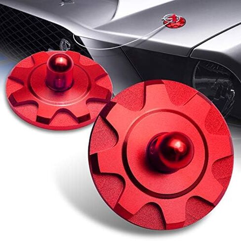EPARTS Universal Red CNC Aluminum Alloy Auto Car Sporty Hood Pin Lock Decorate Appearance Hood Pin Kit in Saudi Arabia