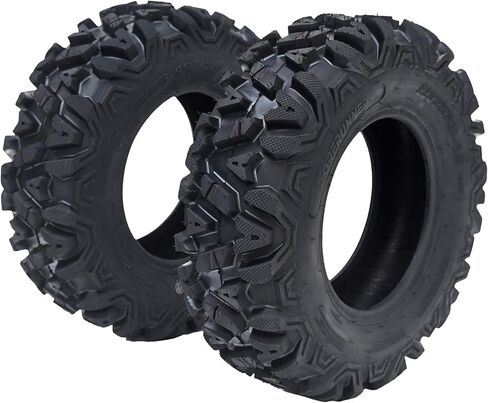 مجموعة Towallmark مكونة من 2 إطارات ATV UTV مقاس 26x9x12، إطارات متينة 6PR لجميع التضاريس على الطرق الوعرة، إطارات بديلة شديدة التحمل للممرات والطين والحصى in Kuwait