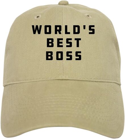 CafePress World's Best Boss Cap Adjustable Baseball Cap in Saudi Arabia
