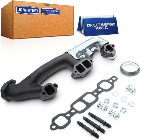 JC Whitney JFBAJCWEMD00021 Right Exhaust Manifold Kit - Compatible with Chevrolet Tahoe 1995, C1500 C2500 K1500 K2500 Suburban 1992-1995, Blazer 1992-1994 - 5.0L 5.7L 6.5L Cyl.8 in Kuwait