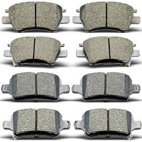 Front Rear Ceramic Brake Pads 8 Pieces Set fit for 2022 Chevrolet Bolt EUV,for 2022 Chevrolet Bolt EUV LT,for 2017-2020 Bolt EV,for 2016-2019 Cruze,for 2016-2019 Volt in Kuwait
