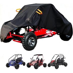 Large Go Kart Covers Waterproof, Heavy Duty 2 Seater Go Kart Cover,Go Kart Accessories with Air Vent, for Most 2-Seater Go-Kart Models in Saudi Arabia