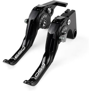 CNC Shorty Brake & Clutch Levers Compatible with Kawasaki Ninja 650 Z650 ABS EX650 ER650 2017-2023 2024 2025 2026, Adjustable 2-Finger Levers for Sportbike Control Precision (Green) in Saudi Arabia