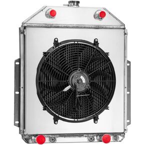 3 Row Radiator Shroud Fan Compatible with 1942-1952 Ford F1 F2 F3 Pickup Trucks Flathead V8 in Saudi Arabia