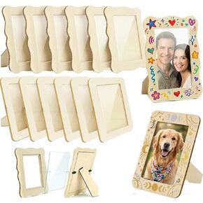 4x6 DIY Wooden Photo Frame, unfinished frame with photo protective film. Perfect for Mother's Day, birthday parties, Father's Day, and Valentine's Day anniversaries in Saudi Arabia