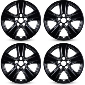 Glossy Black Wheel Skins Compatible with 2019-2024 Toyota RAV4/RAV4 Hybrid ;Set of 4 Pcs;17 inch in Saudi Arabia