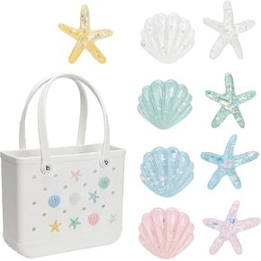 Ocean Charms لحقيبة Bogg وSimply Southern Tote - ملحقات زخرفية ساحرة لحقيبة حمل الشاطئ المطاطية النسائية in Kuwait