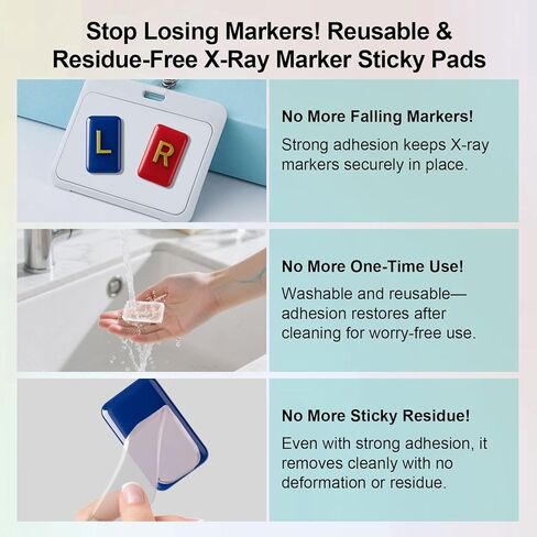 20PCS Double-Sided Adhesive Strips for X-Ray Markers – Strong, Waterproof, Reusable & Traceless（Includes Adhesive Only, Marker Sold Separately） in Saudi Arabia