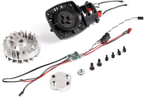 FLMLF Rc Car الجيل الثاني من مشغل كهربائي بمفتاح واحد + مجموعة دولاب الموازنة تناسب محرك 23CC-45CC لأجزاء 1/5 Hpi Rofun Km Rovan Baja Losi 5ive-T FG Redcat in Kuwait