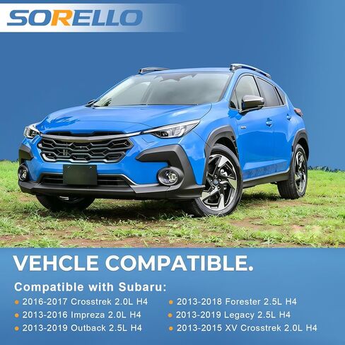 Sorello VS50830R Engine Valve Cover Gasket Set Compatible with Subaru Crosstrek Impreza XV Crosstrek 2.0L, for Forester Legacy Outback 2.5L H4 2013-2019 Gas DOHC Replaces 13270AA190 VS50725 in Kuwait